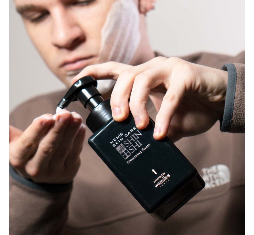 SHINSHI Men's Skin Care Cleansing Foam Мужская очищающая пена для бритья, 400 мл