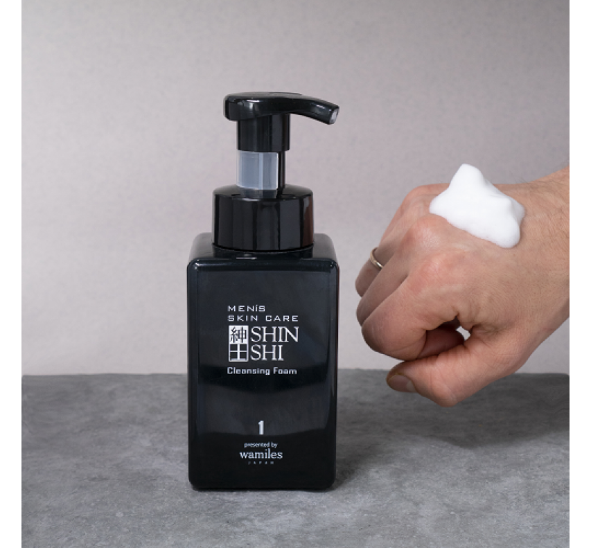 SHINSHI Men's Skin Care Cleansing Foam Мужская очищающая пена для бритья, 400 мл