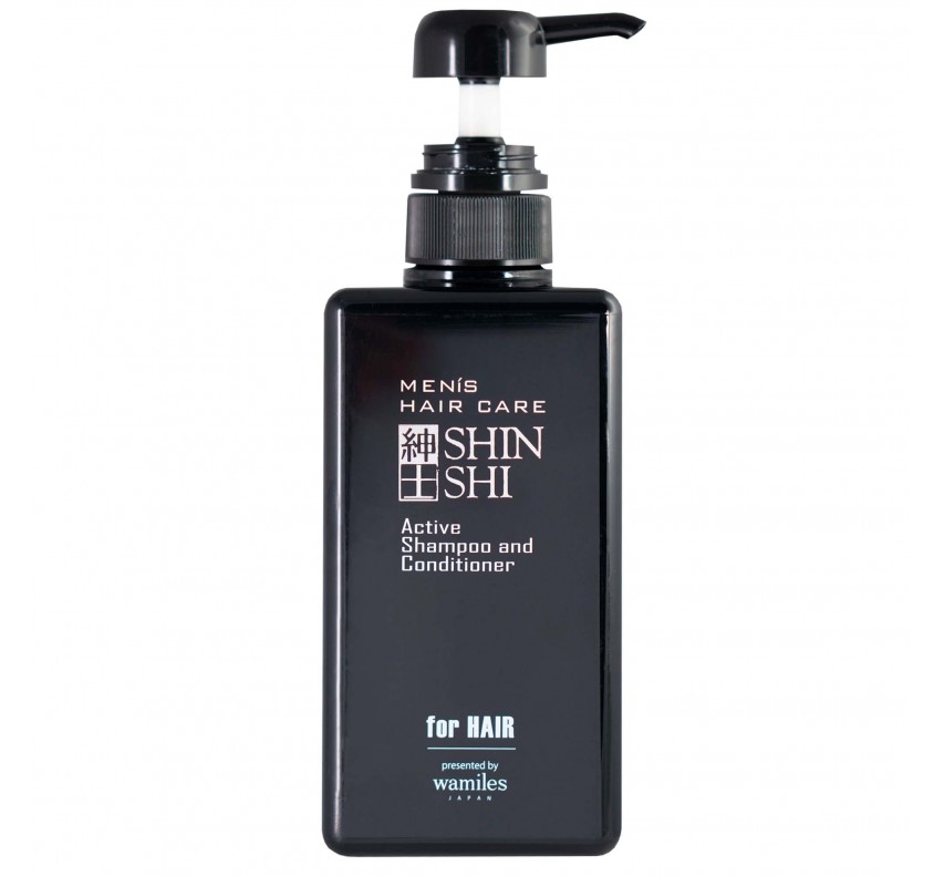 SHINSHI Men Hair Care Active Shampoo Тонизирующий шампунь-кондиционер для Мужчин, 500 мл