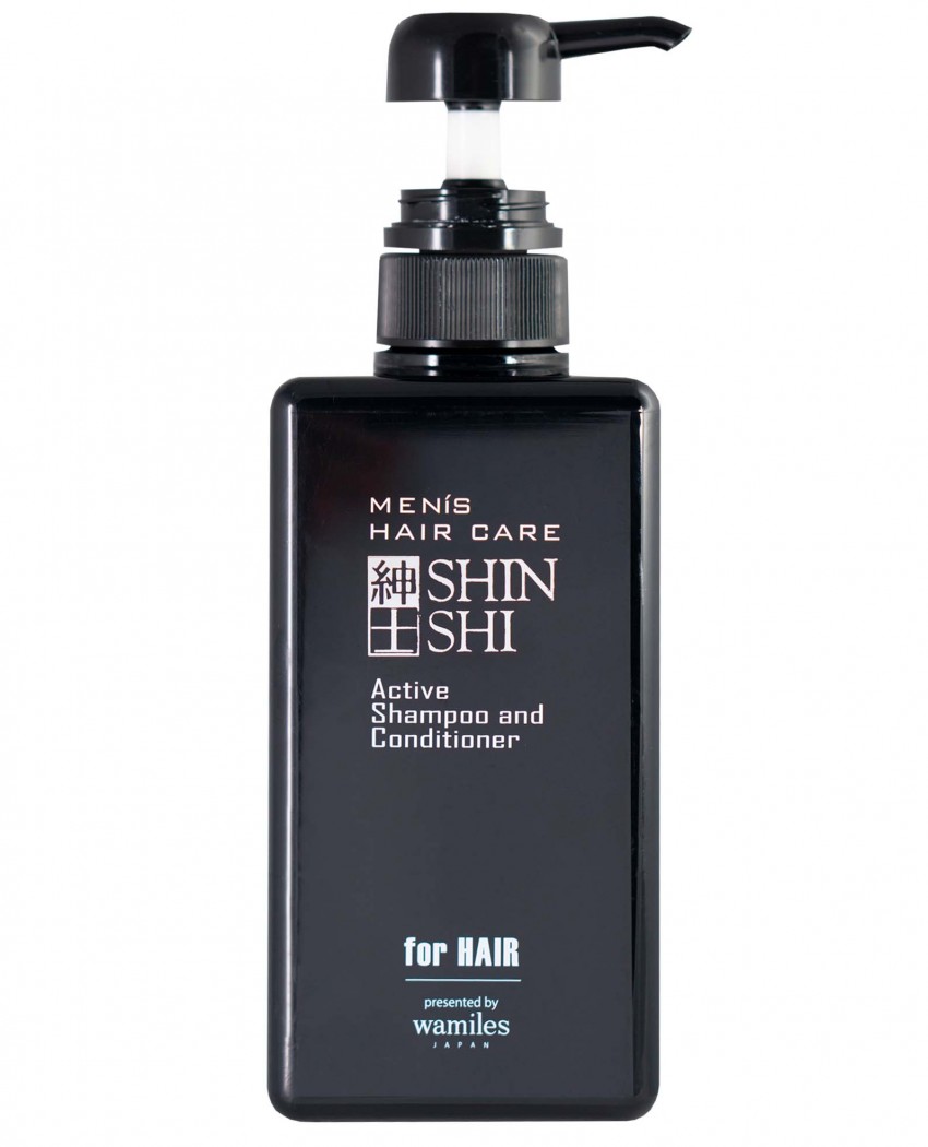 SHINSHI Men Hair Care Active Shampoo Тонизирующий шампунь-кондиционер для Мужчин, 500 мл